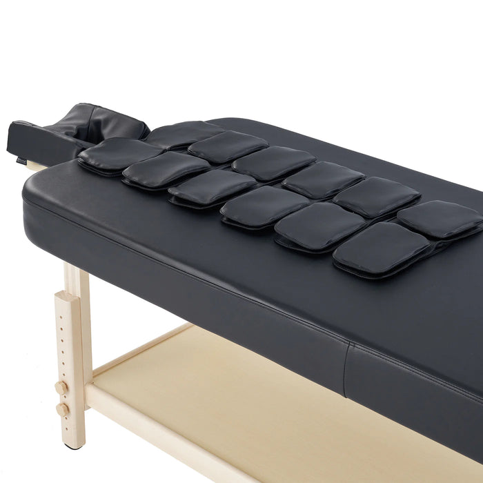 Master Massage 30” AirMaster Full Body Stretching Airwave Stationary Massage Table with Airbags. 3D Lumbar Traction - Neck, Back, Waist, Hip Relaxation & Pain Relief for Professional & Home Use Chiropractic Table (Natual color frame) - The Salon Direct